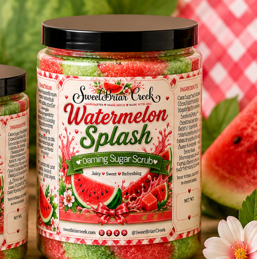 Watermelon Splash Foaming Sugar Scrub