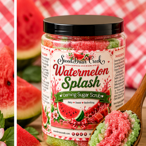 Watermelon Splash Foaming Sugar Scrub