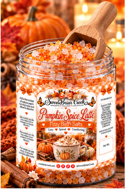 Pumpkin Spice Latte Fizzy Bath Salt Soak