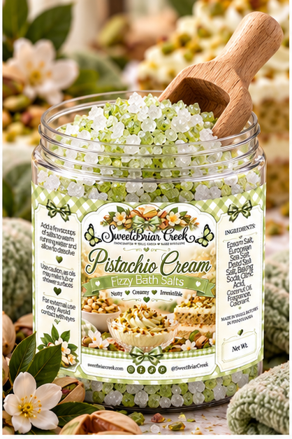 Pistachio Cream Fizzy Bath Salt