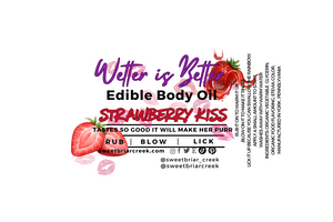 Strawberry Kiss Edible Body Oil