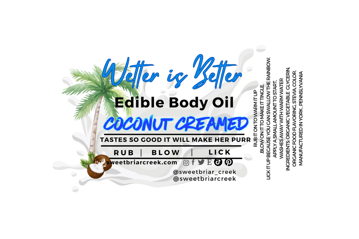Coconut Creamed Edible Body Oil