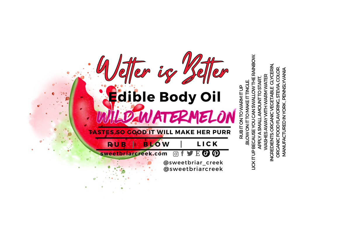 Wild Watermelon Edible Body Oil